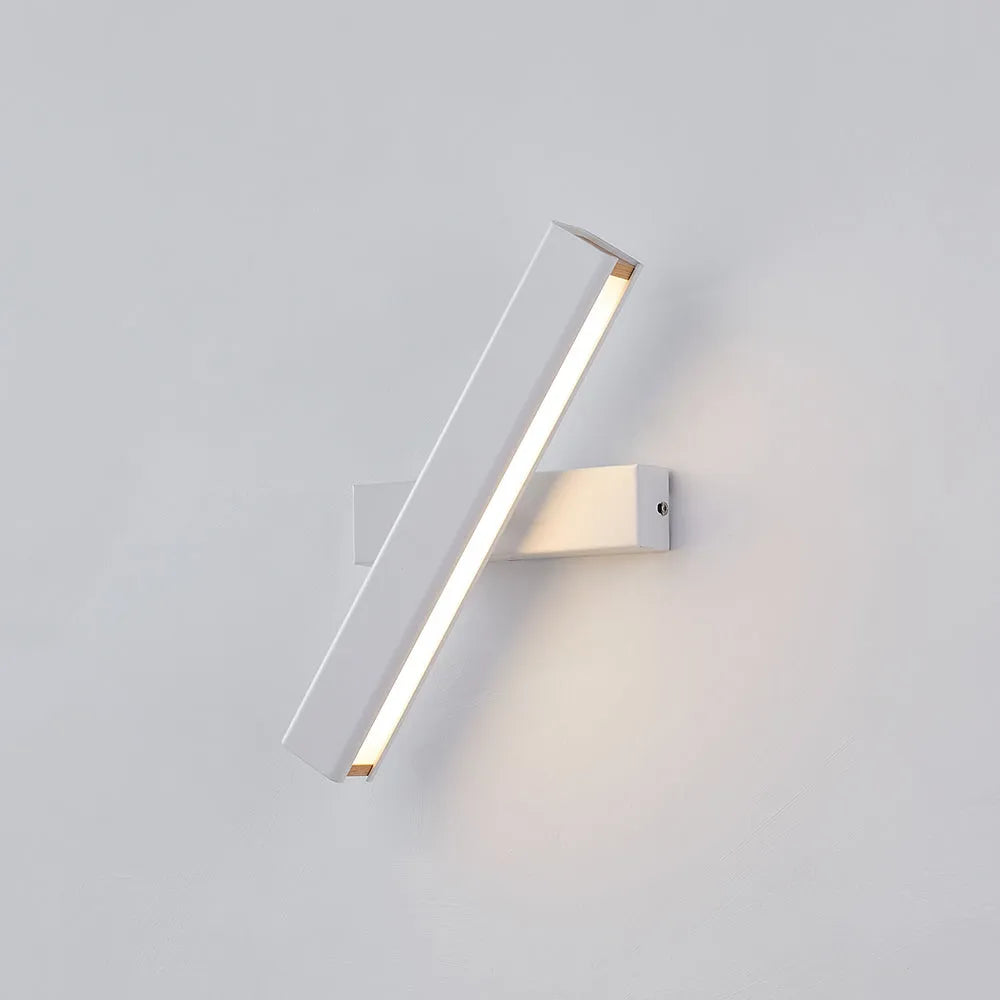 Luminária de Parede Rotativa Heri Retângulos Modernos, Preto/Branco