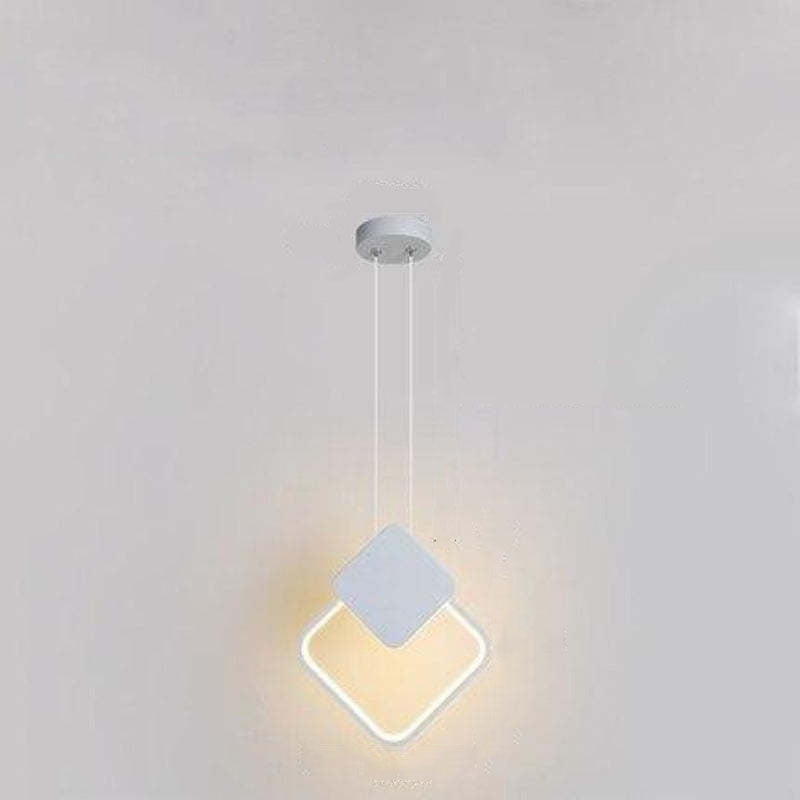 Kori Luminária Pendente LED Moderna Preto/Branco Sala de Estar