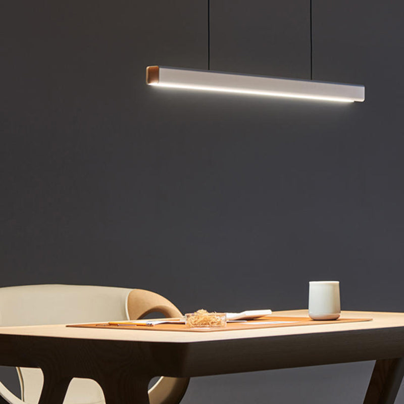 Pendente Linear Eron Minimalista Clássico Preto e Branco