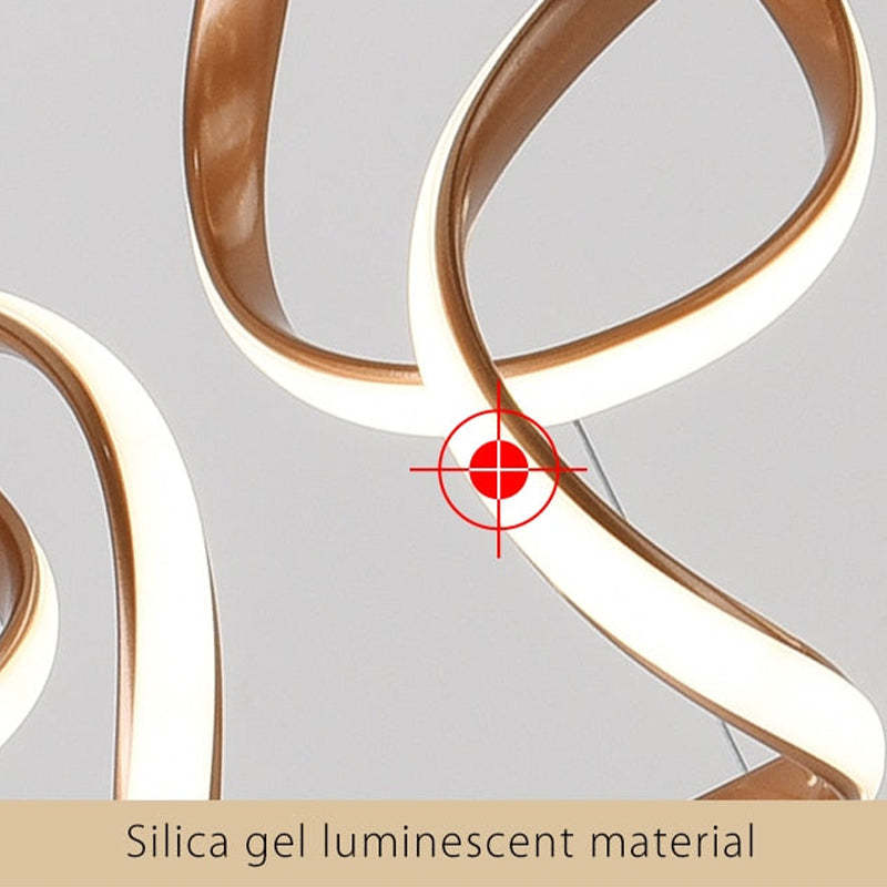 Luminária Pendente Evren Flor Irregular Moderna, 3 Cores