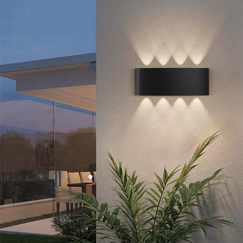 Nirex Arandela Moderna Retangular Externa com Efeito Onda