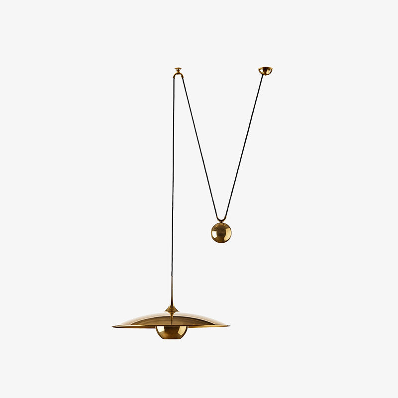 Luminária Pendente Minimalista Kiren, Dourada