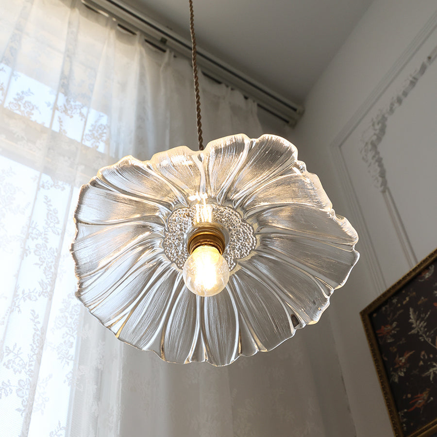 Luminária de Teto/Pendente de Vidro Flor Lavor