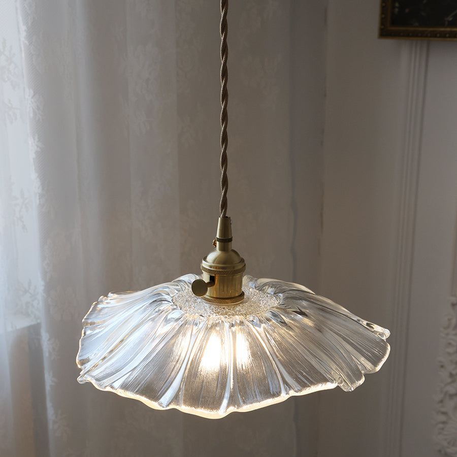 Luminária de Teto/Pendente de Vidro Flor Lavor