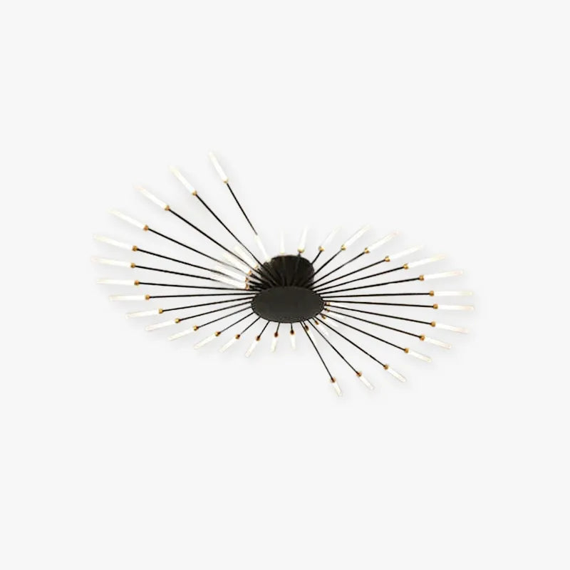 Plafon de Teto Kovon Fogos de Artifício, Preto/Dourado