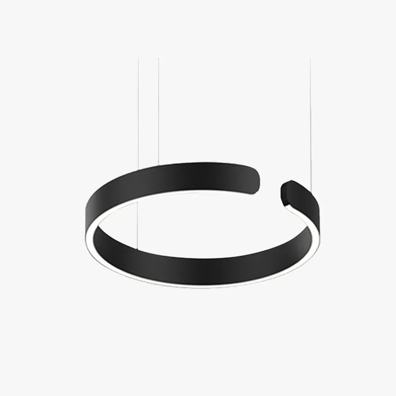 Luminária Pendente Soriel Anel LED Minimalista de Luxo
