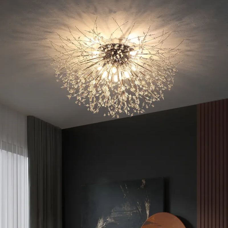 Luminária Pendente Vintage Lirex Dente-de-leão Fogo de Artifício