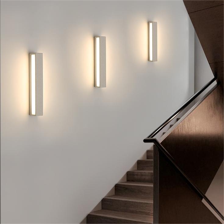 Luminária de Parede Externa LED Davel, Preto e Branco