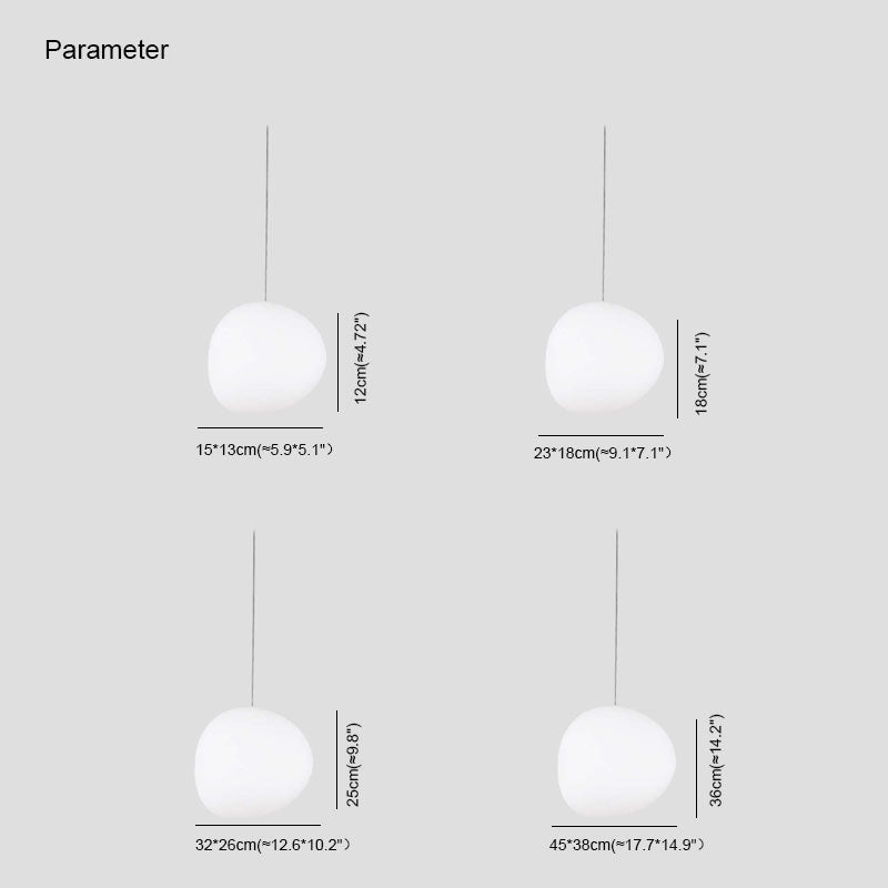 Luminária Pendente Elvora: Vidro Elegante em Formato de Ovo Flutuante