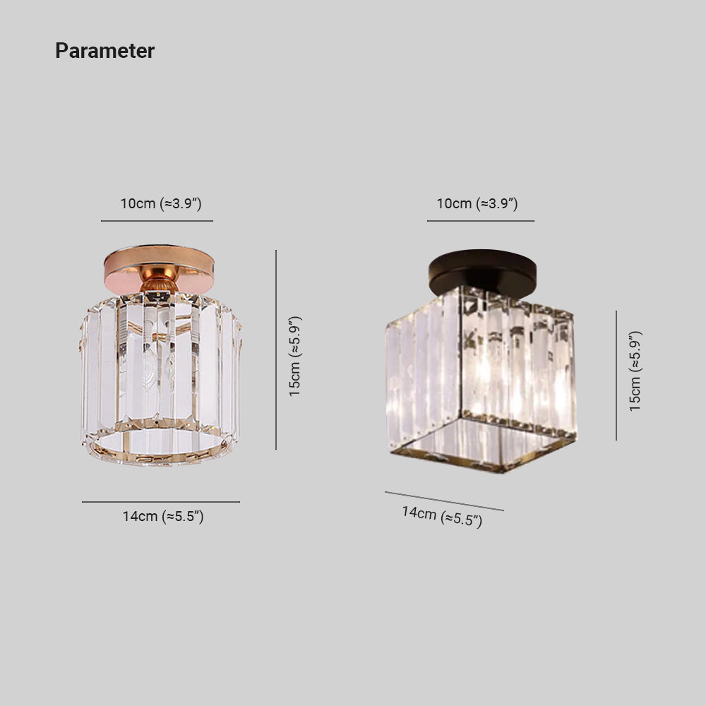 Luminária de Teto Cerin Moderna / Cristal, 3 Cores