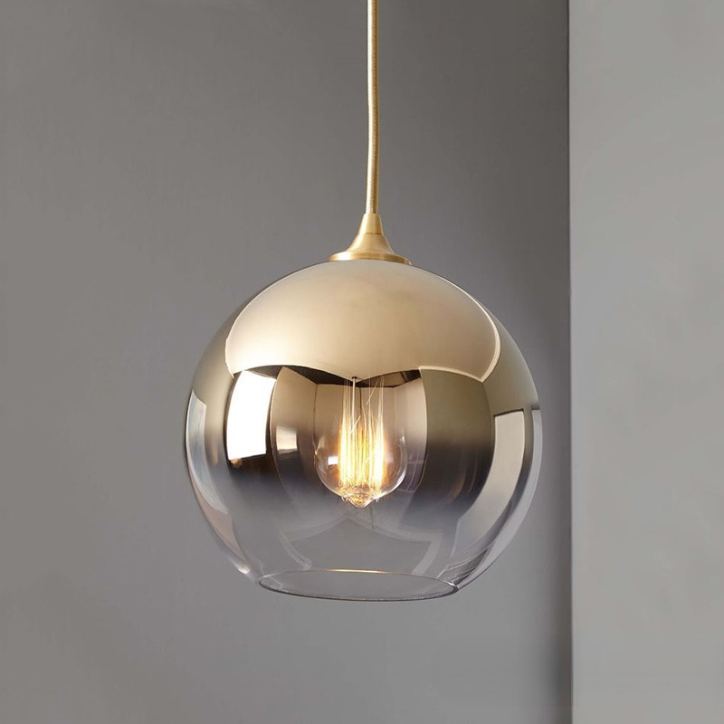 Luminária Pendente Voriq Balão Fosco Degradê