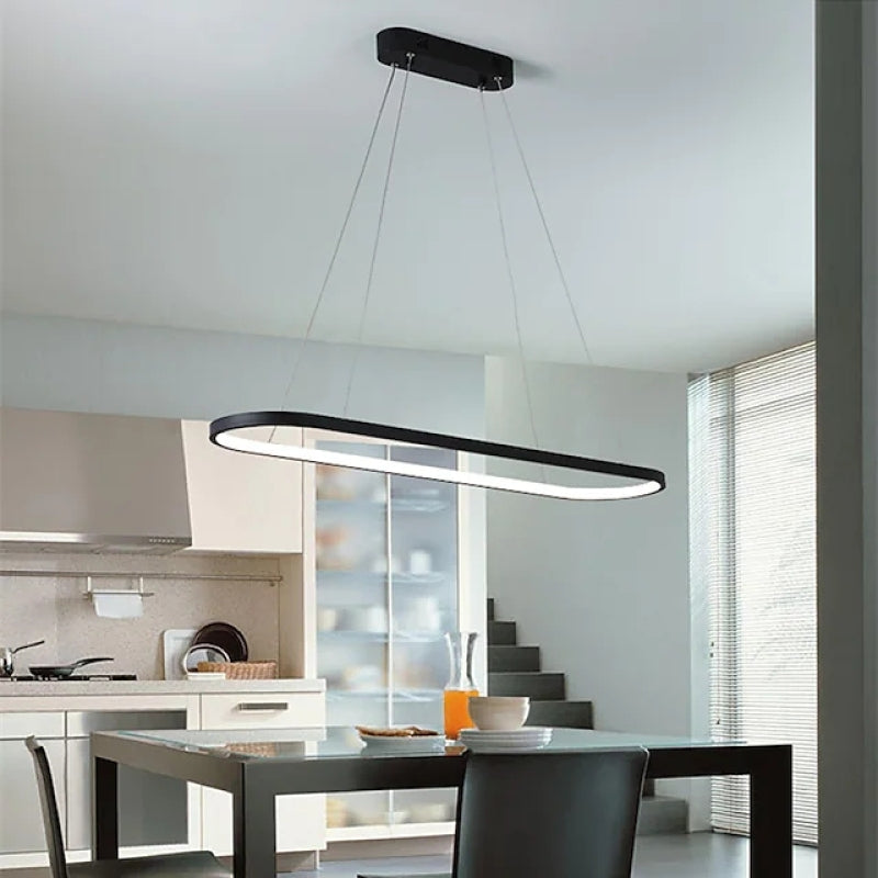 Luminária Pendente Suspensa Oval Minimalista Avenor para Interiores