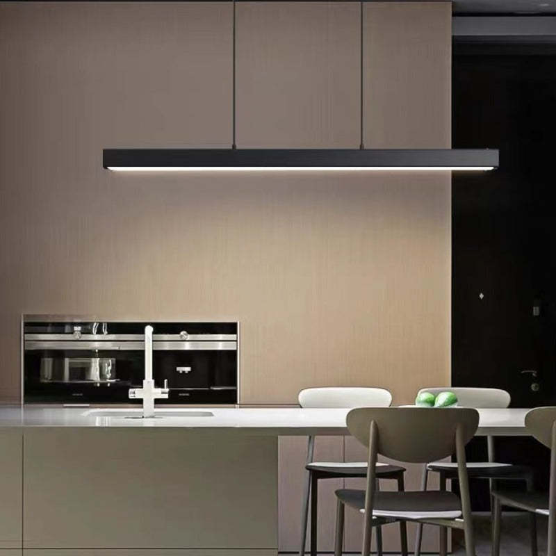 Lerin Luminária Pendente Linear LED Moderna Preto/Marrom