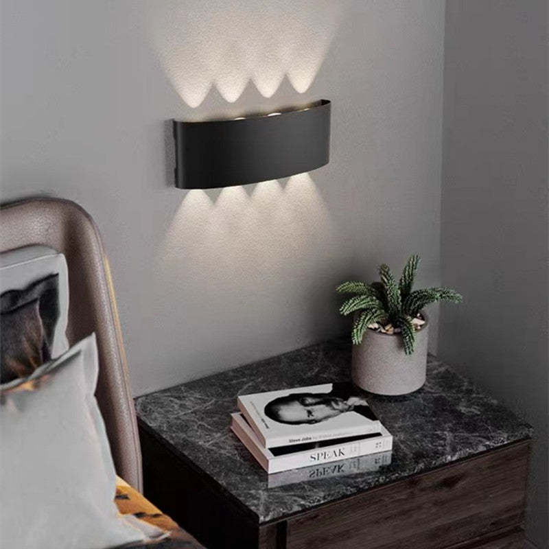Nirex Arandela Moderna Retangular Externa com Efeito Onda