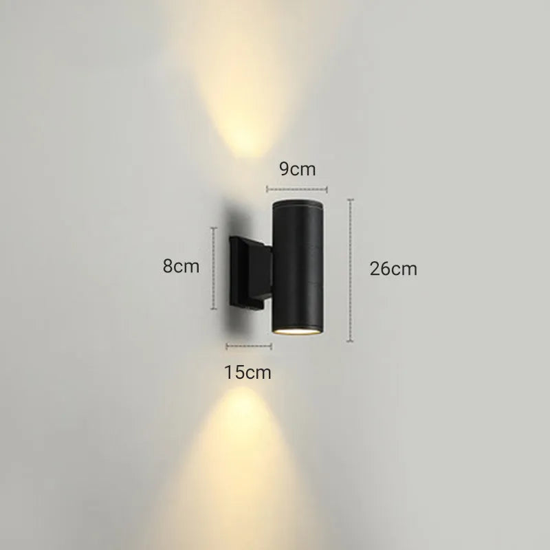 Arandela Externa Minimalista Dupla Kirema