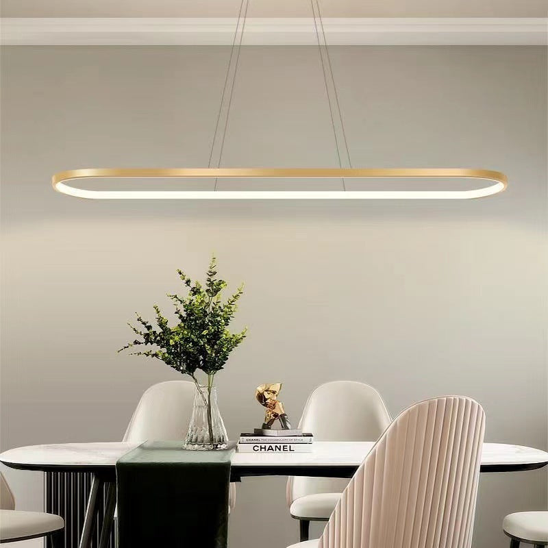 Luminária Pendente Suspensa Oval Minimalista Avenor para Interiores