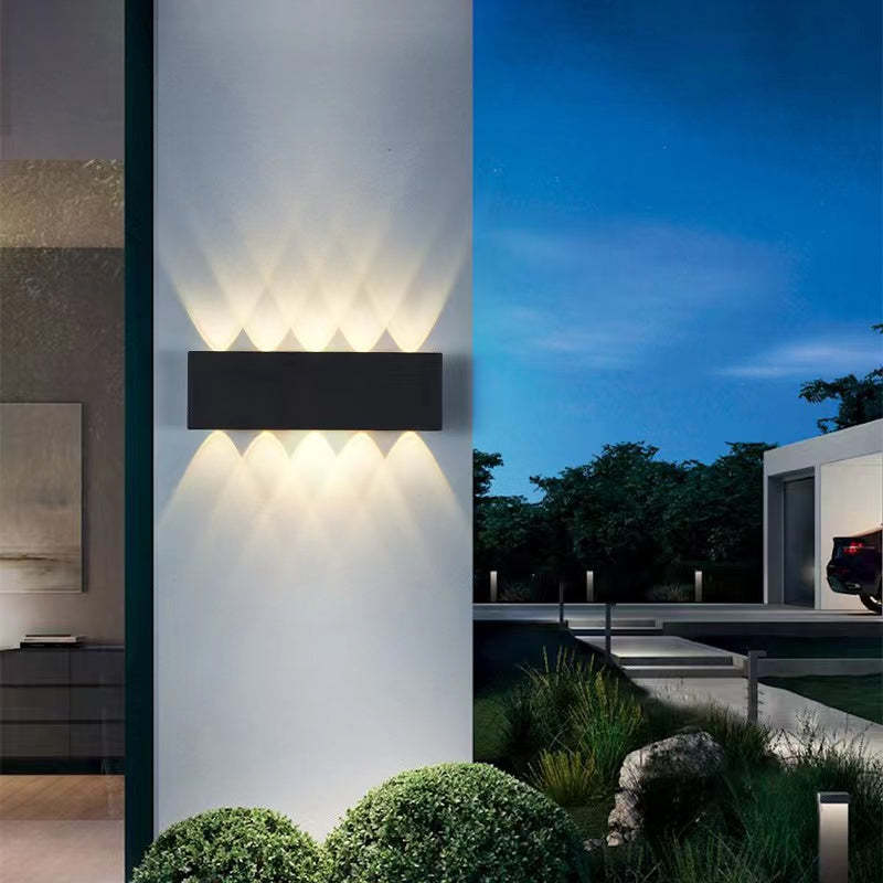 Nirex Arandela Moderna Retangular Externa com Efeito Onda