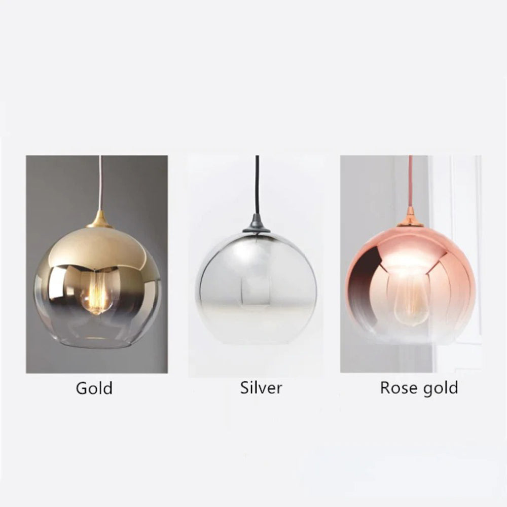 Luminária Pendente Voriq Balão Fosco Degradê