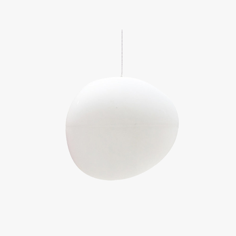 Luminária Pendente Elvora: Vidro Elegante em Formato de Ovo Flutuante
