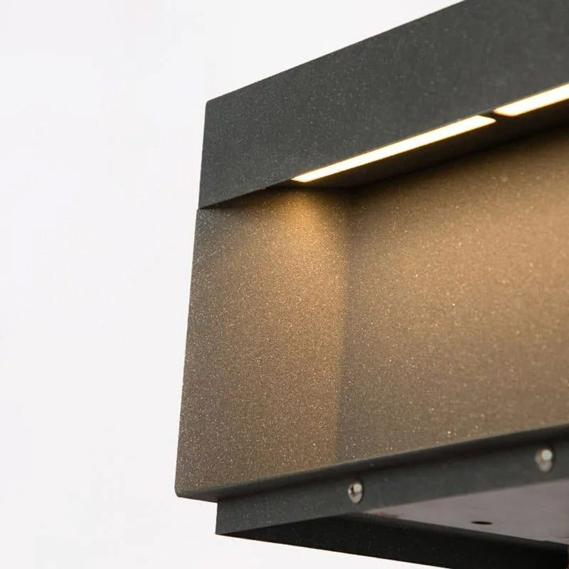 Luminárias de Poste Solares Quadradas Modernas Lenovae para Exterior