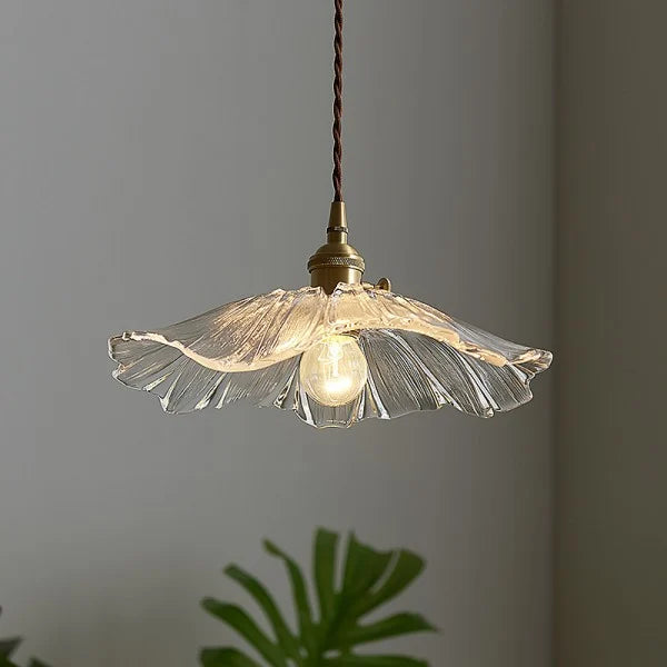 Luminária de Teto/Pendente de Vidro Flor Lavor